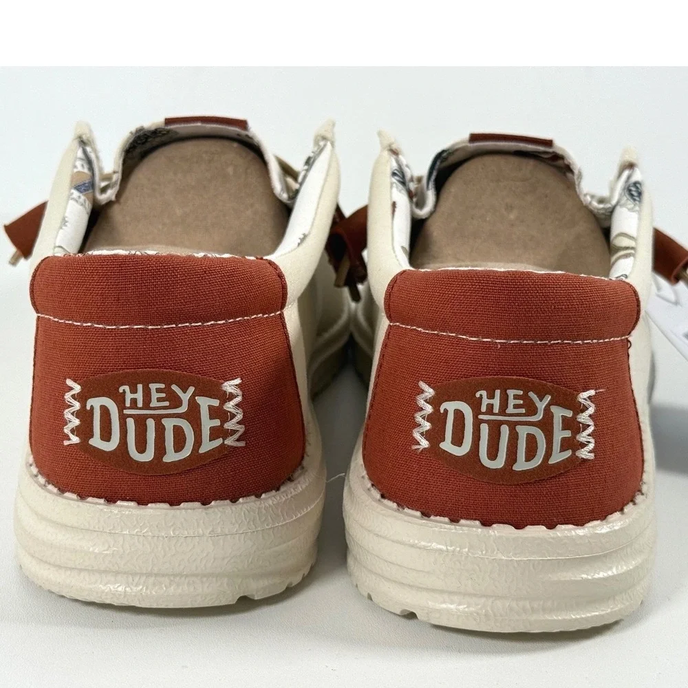 Hey Dude Wally Spring Breakr Beer Bash Ivory Multi Mens Size 9 41285-1MV NEW